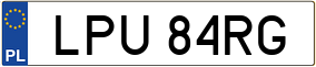 Truck License Plate